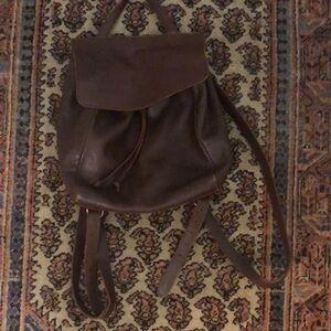 Beautiful leather backpack